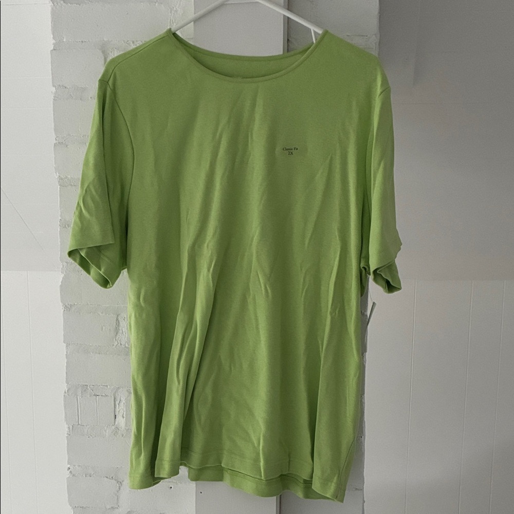 NWT CJ Banks Light Green Short Sleeve Tee